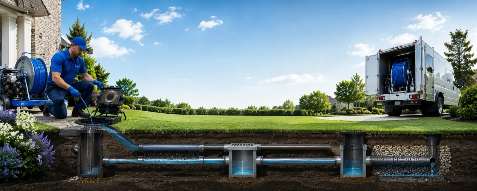Outdoor drain cleaning information for Southport, ME